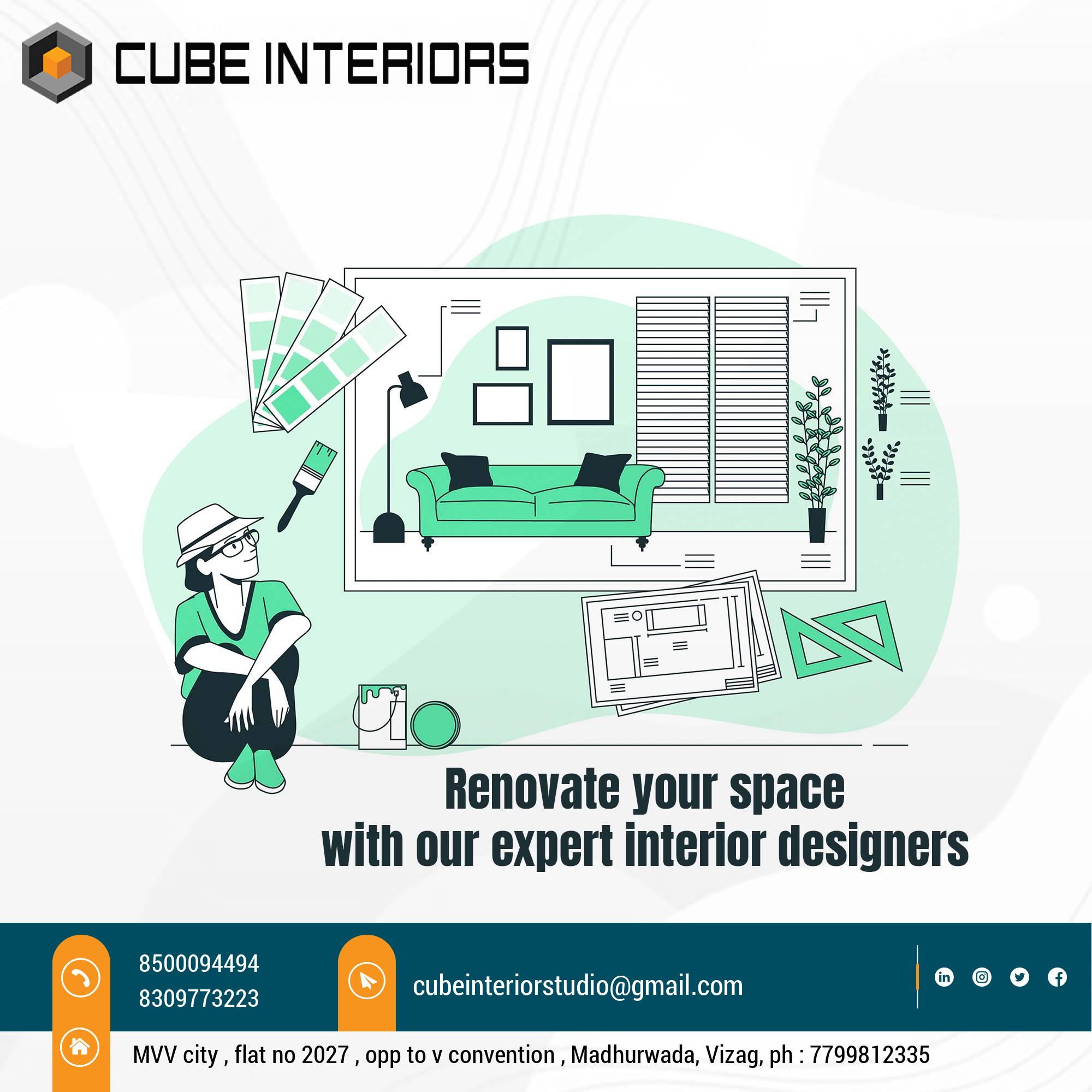 Cube Interiors | Interior Designer in Visakhapatnam
